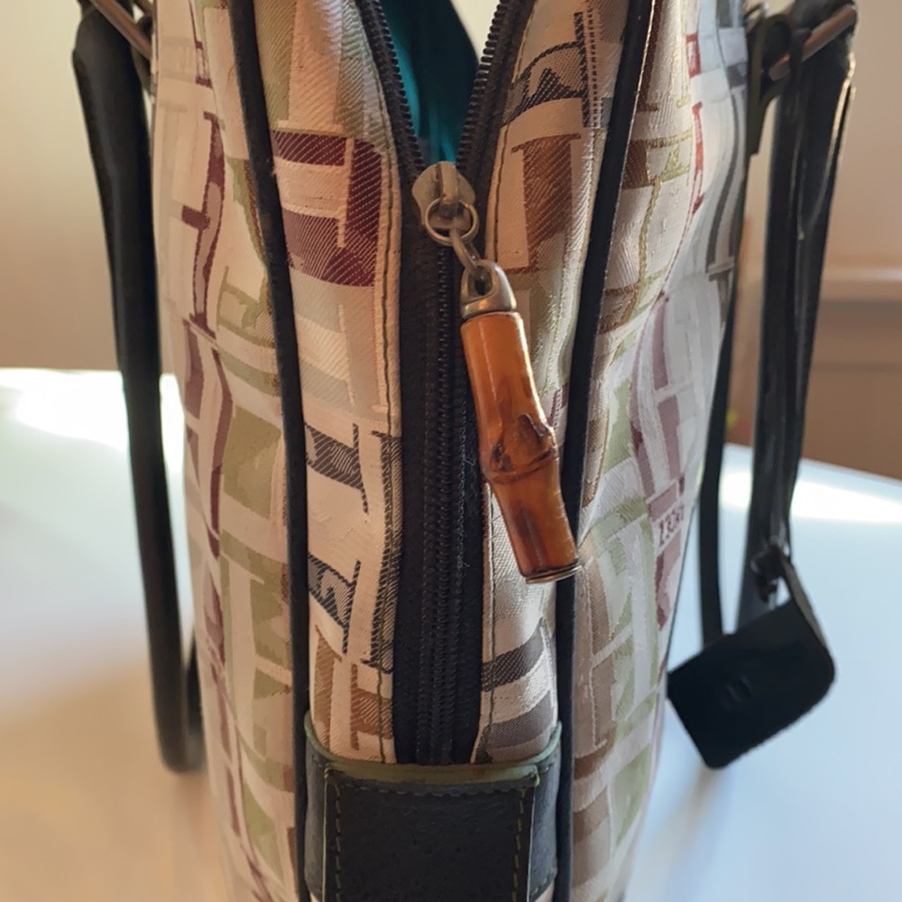 MARIO HERNANDEZ Laptop bag Canvas w/ Leather trims - Picture 6 of 9
